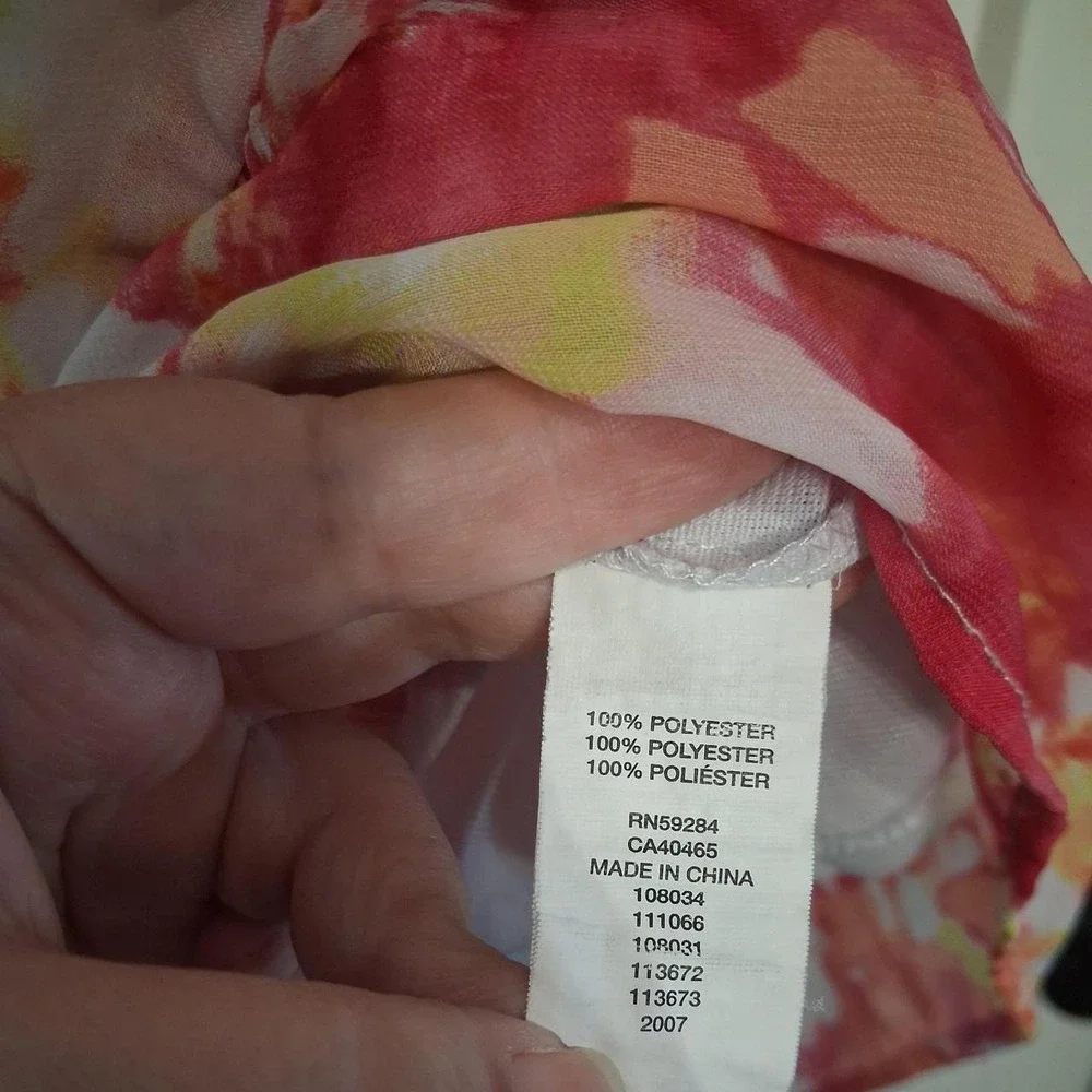 Children's Place 2007 Girls Orange and yellow floral maxi dress